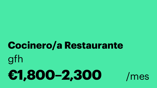 Cocinero/a Restaurante