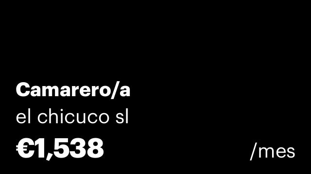 Camarero/a