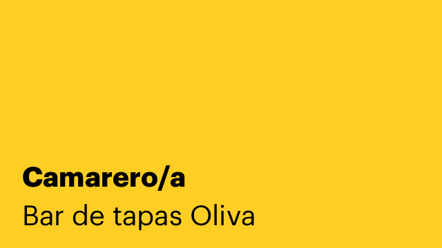 Camarero/a