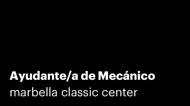 Ayudante/a de Mecánico