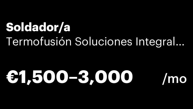 Soldador/a