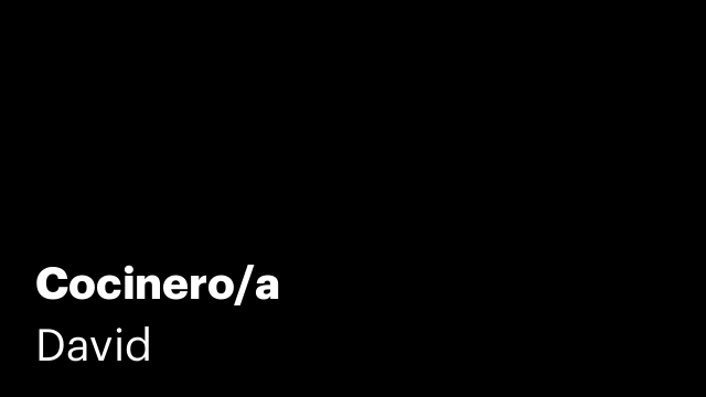 Cocinero/a