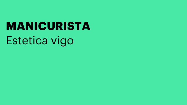 MANICURISTA