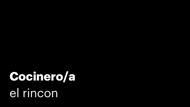 Cocinero/a