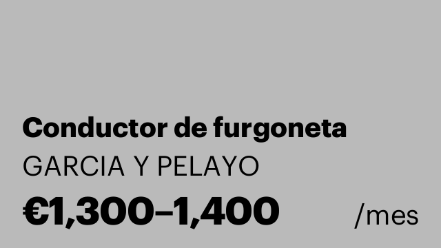Conductor de furgoneta