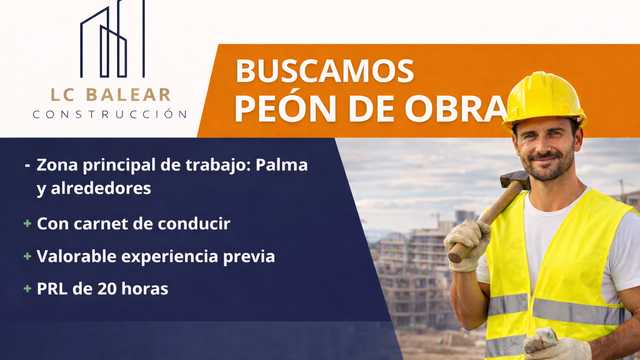 Peón/a de Obra - Palma de Mallorca