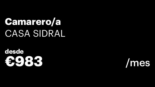 Camarero/a