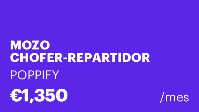 MOZO CHOFER-REPARTIDOR