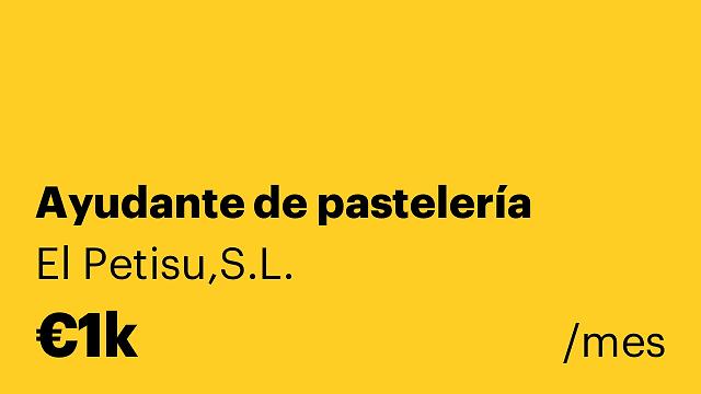 Ayudante de pastelería