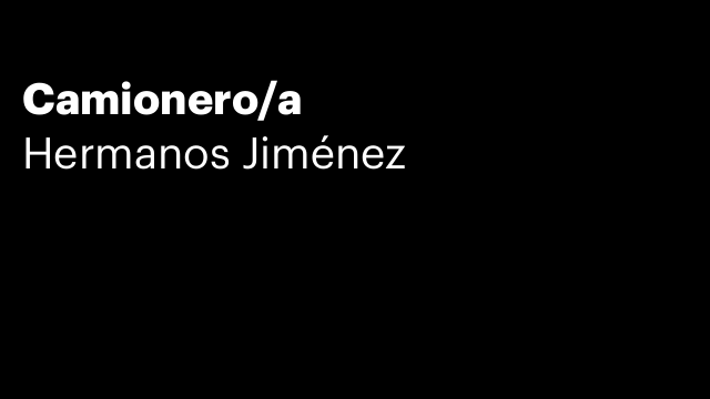 Camionero/a
