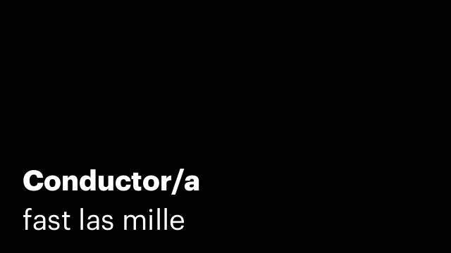 Conductor/a