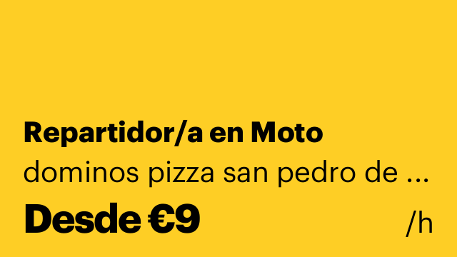 Repartidor/a en Moto