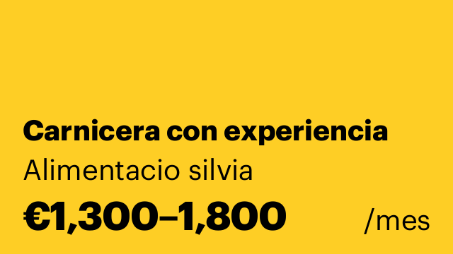 Carnicera con experiencia