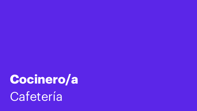Cocinero/a