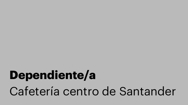 Dependiente/a