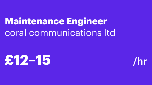 Maintenance Engineer
