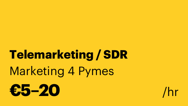 Telemarketing / SDR