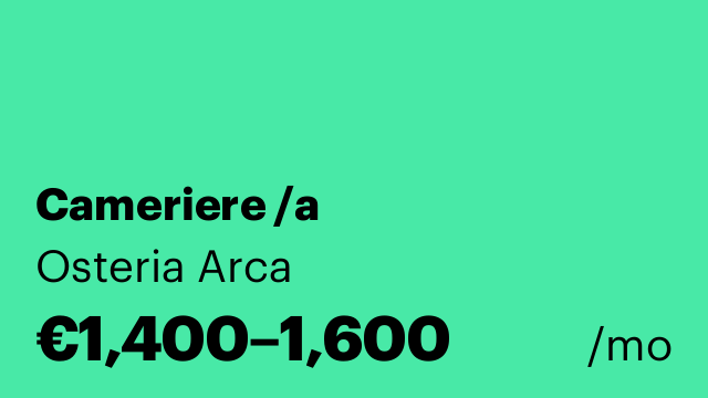 Cameriere /a