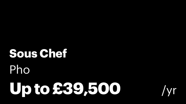 Sous Chef