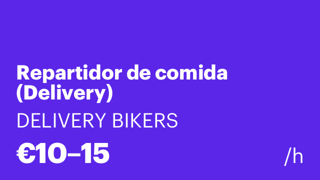 Repartidor de comida (Delivery)