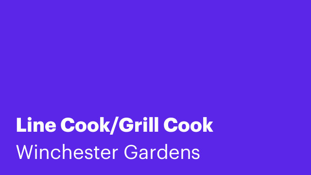 Line Cook/Grill Cook