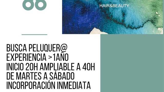 Se necesita peluquero/a