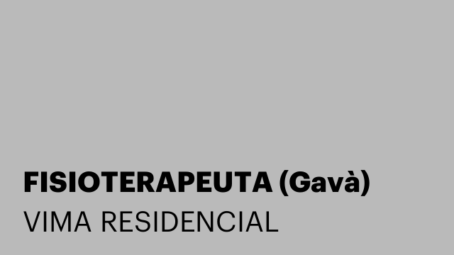 FISIOTERAPEUTA (Gavà)