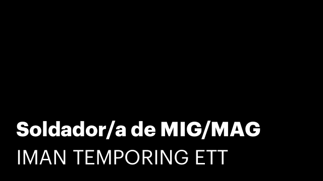 Soldador/a de MIG/MAG