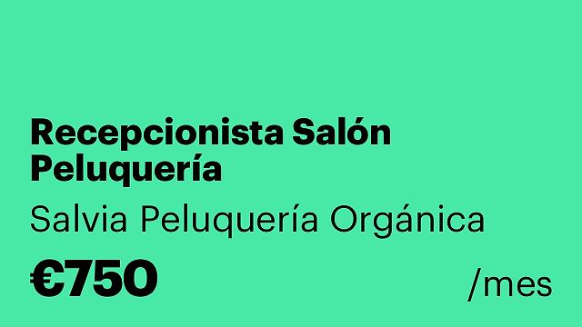 Recepcionista Salón Peluquería