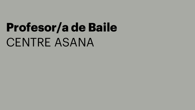 Profesor/a de Baile