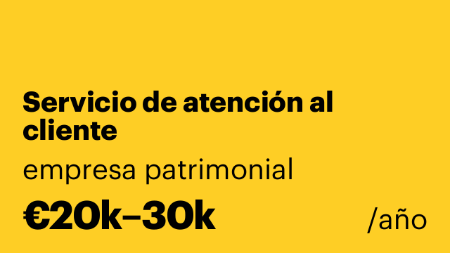Servicio de atención al cliente
