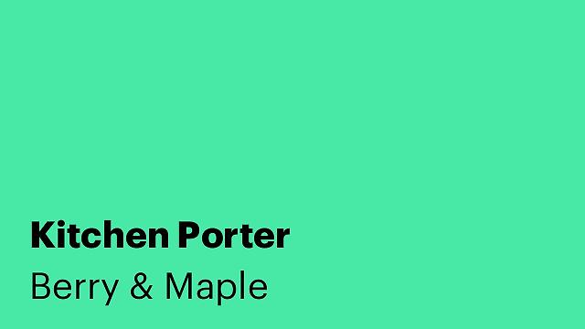 Kitchen Porter