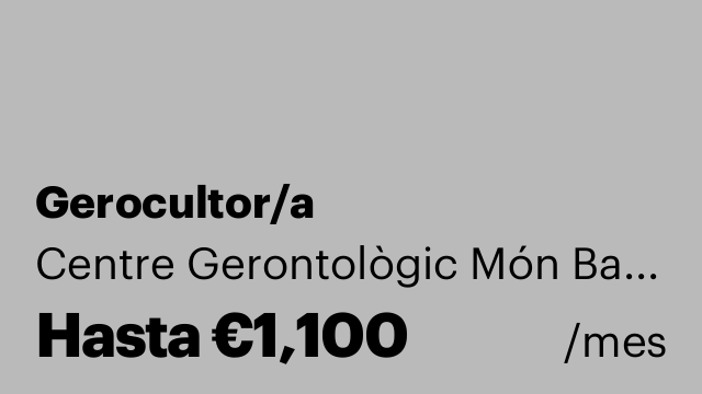 Gerocultor/a