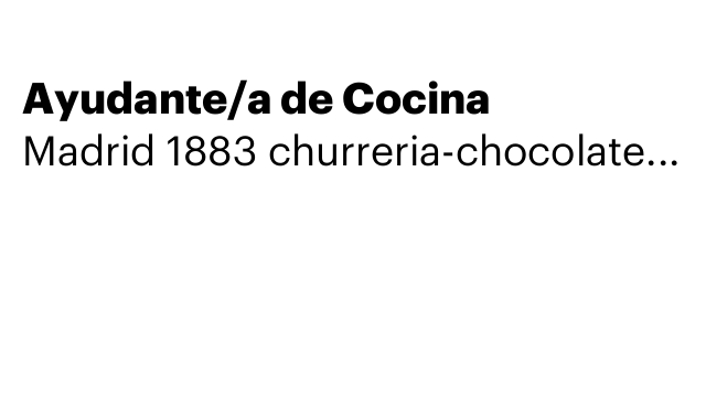 Ayudante/a de Cocina