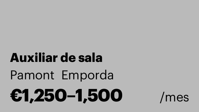 Auxiliar de sala
