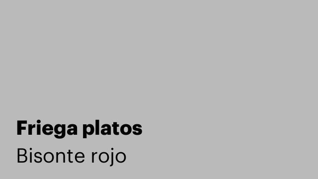 Friega platos