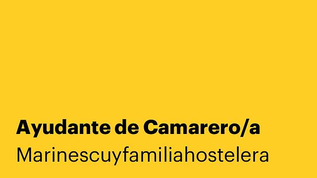 Ayudante de Camarero/a