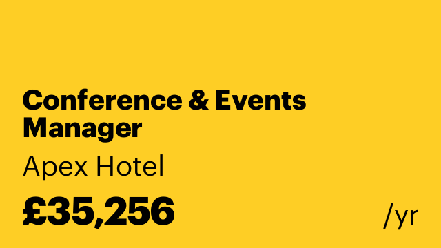 Conference & Events Manager