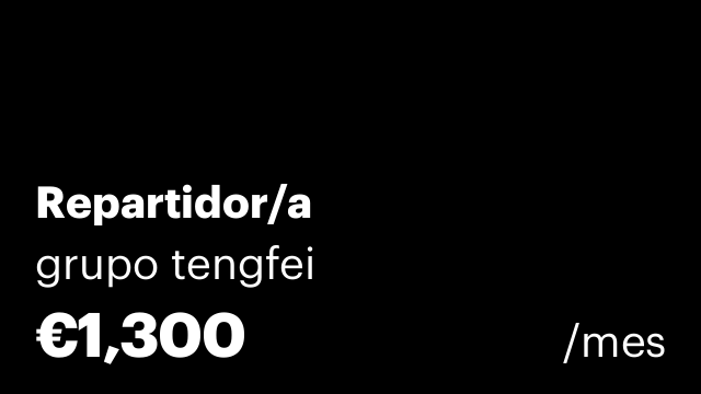 Repartidor/a