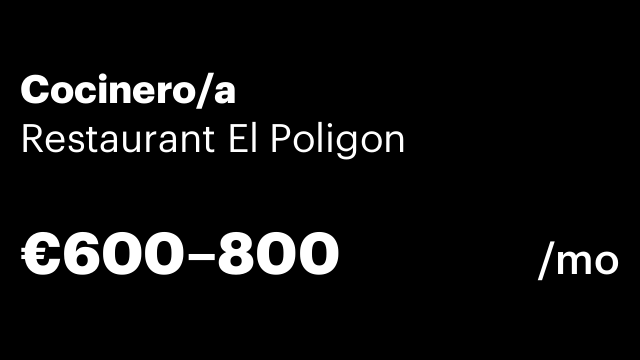 Cocinero/a
