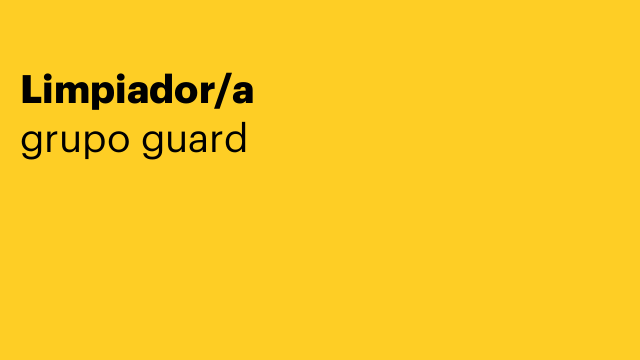 Limpiador/a