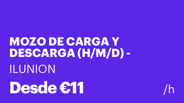 MOZO DE CARGA Y DESCARGA (H/M/D) - ARROYOMOLINOS