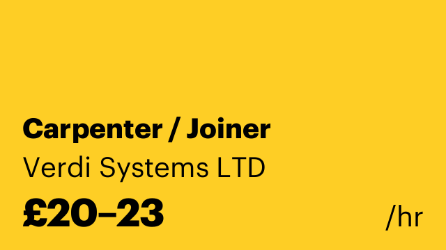 Carpenter / Joiner