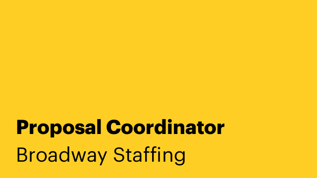 Proposal Coordinator