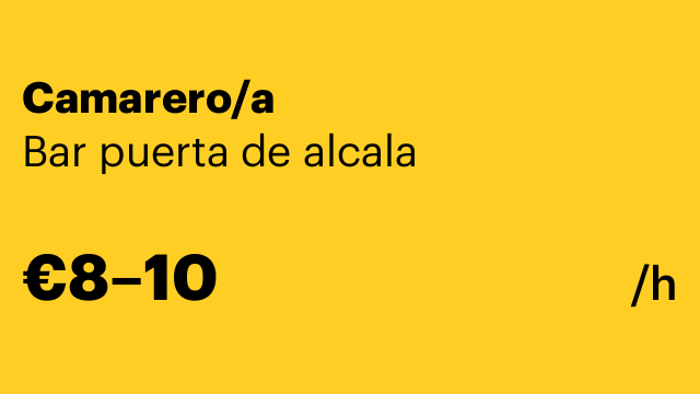 Camarero/a
