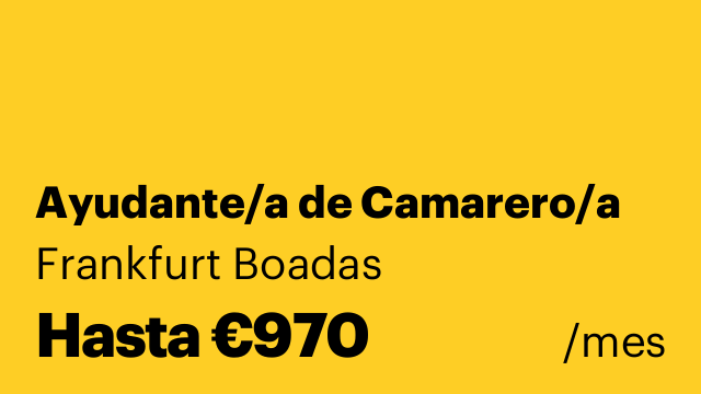 Ayudante/a de Camarero/a