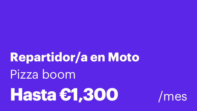 Repartidor/a en Moto