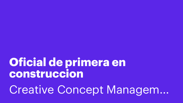 Oficial de primera en construccion