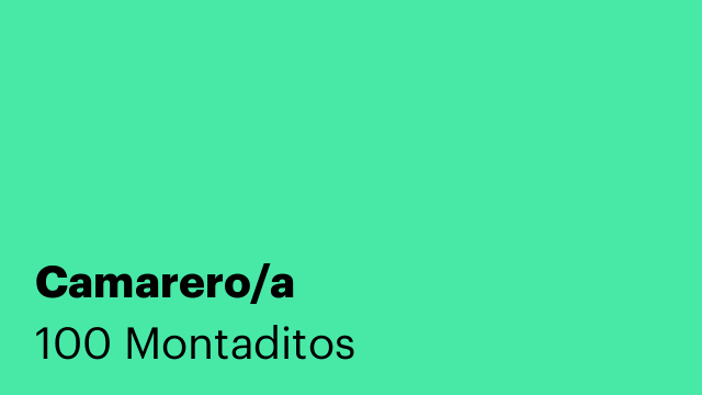 Camarero/a
