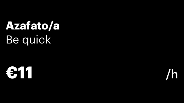 Azafato/a